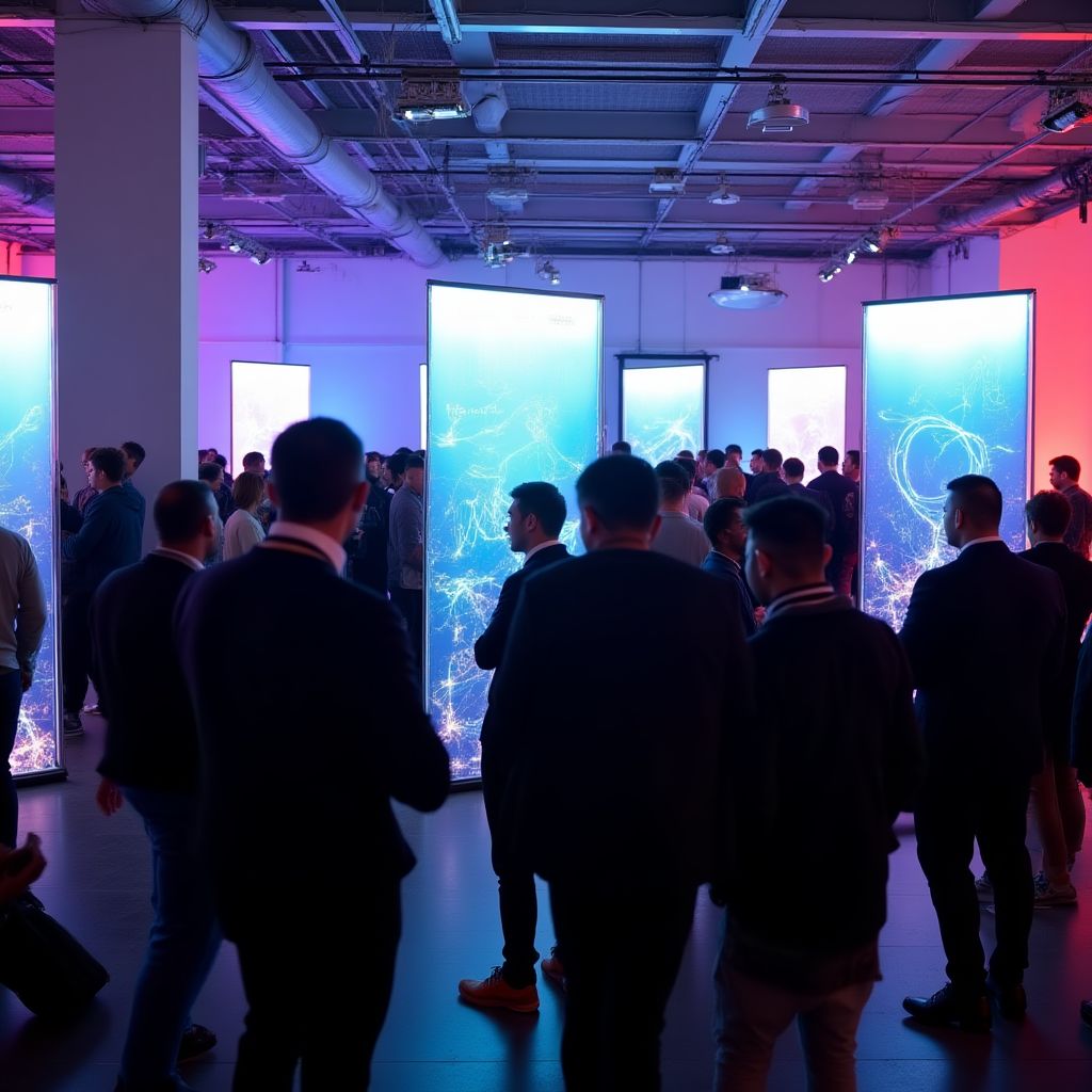 Equipo CryptoFintech AR en evento de networking fintech